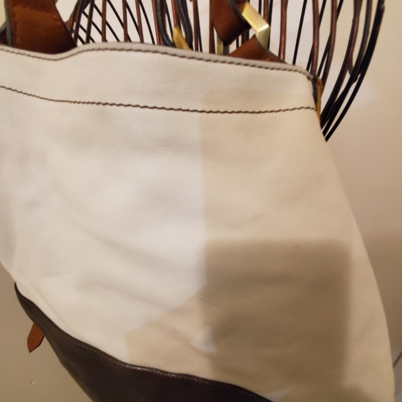 orYany Tri-Color Leather Satchel Handbag - Picture 3 of 14